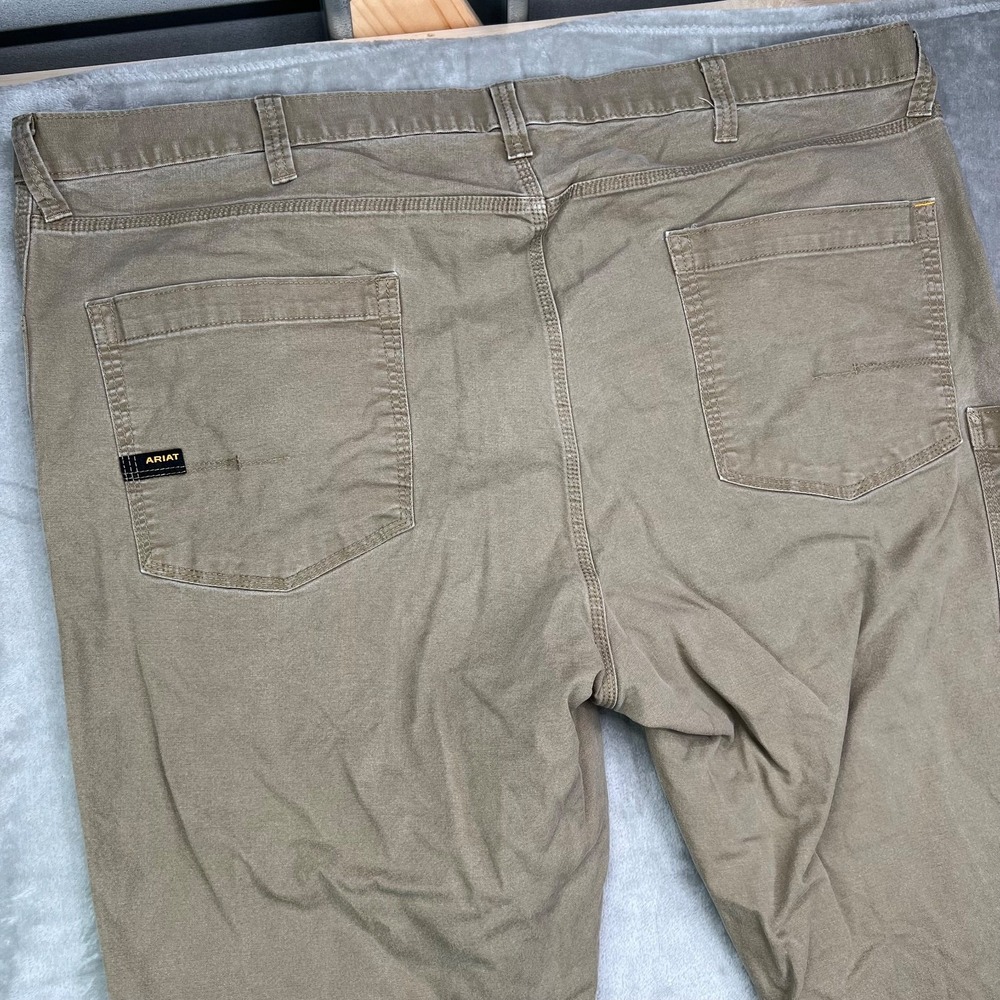 Ariat Rebar M4 Mens Pants 48x32 Relaxed Fit Straight Leg Brown Work Carpenter‎